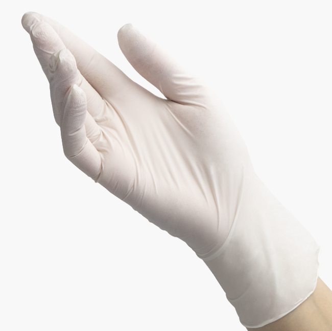 BENOVY Nitrile MultiColor, нитриловые, текстурированные на пальцах, белые, 50 пар в упаковке