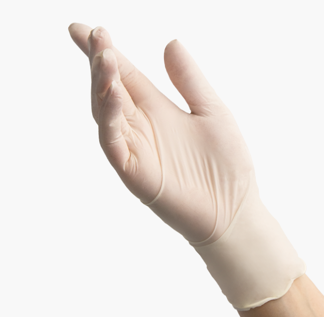 BENOVY Latex Powdered, перчатки латексные, гладкие, опудренные, белые, 50 пар в упаковке BENOVY Latex Powdered, перчатки латексные, гладкие, опудренные, белые, 50 пар в упаковке
