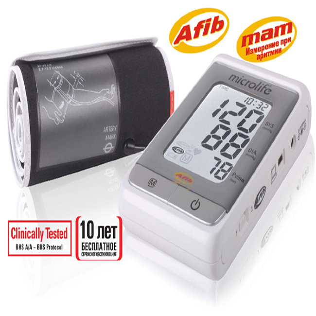 Тонометр Microlife BP A110 AFib
